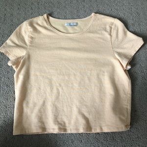 Checked American Eagle crop top